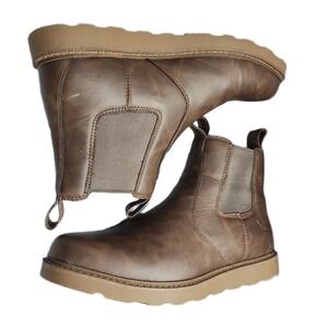 Eddie Bauer Norwalk Chelsea Boots Mens US 13M Brown Synthetic Round Toe Slip On